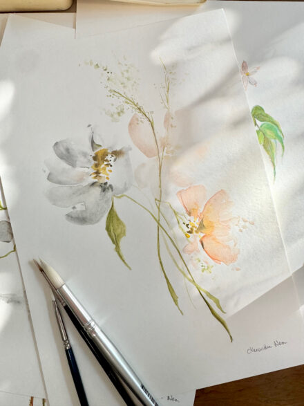 Floral Bunch - Original Watercolour Artwork A4